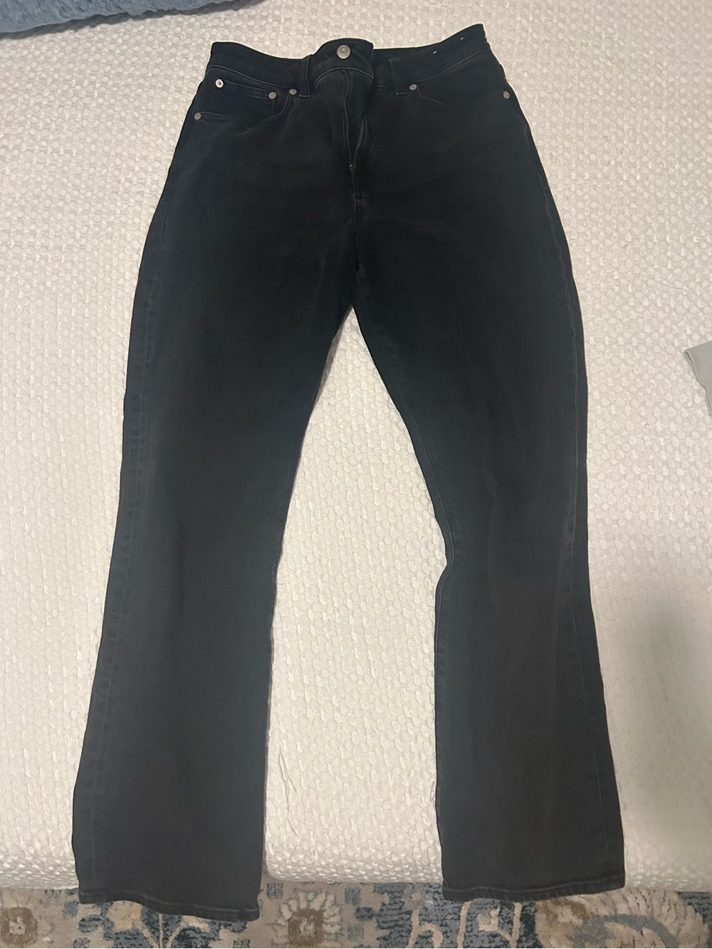 Madewell Women’s  Black Curvy Straight Cut Jeans